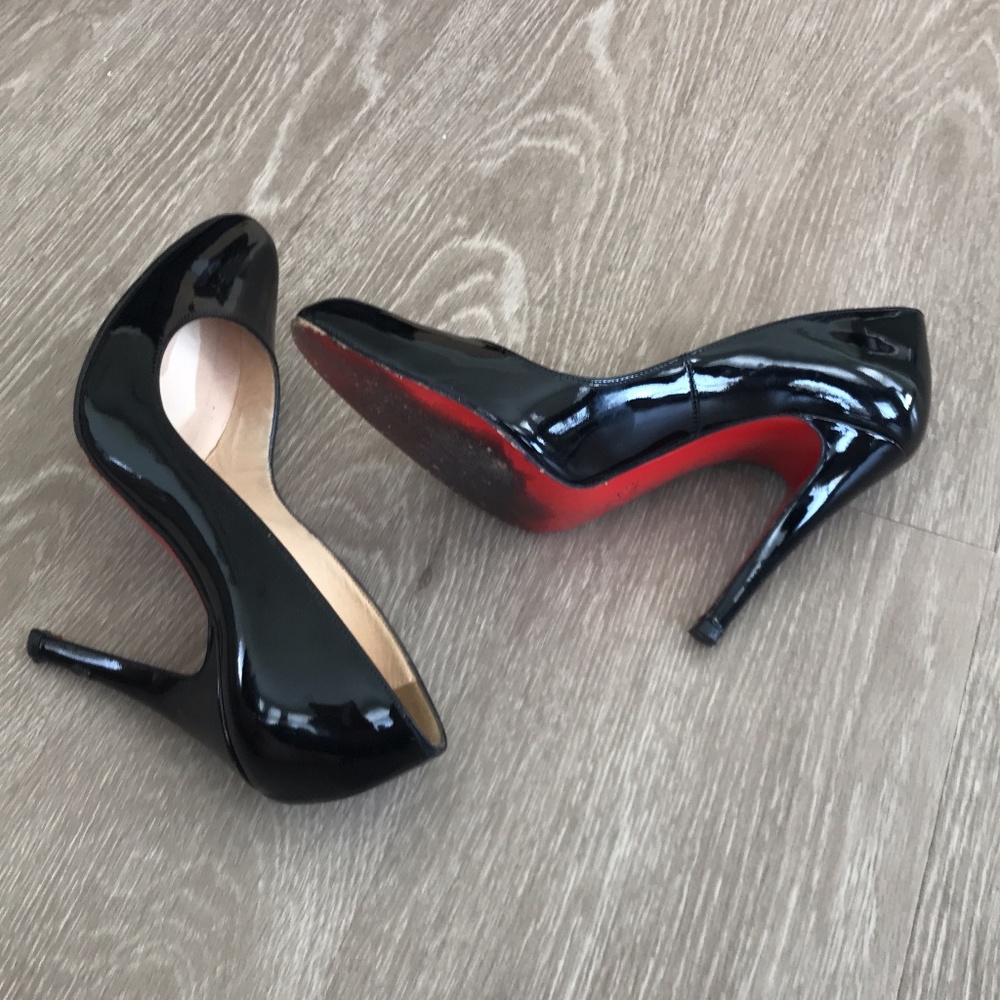 Christian Louboutins Red Bottoms Authentic Patent